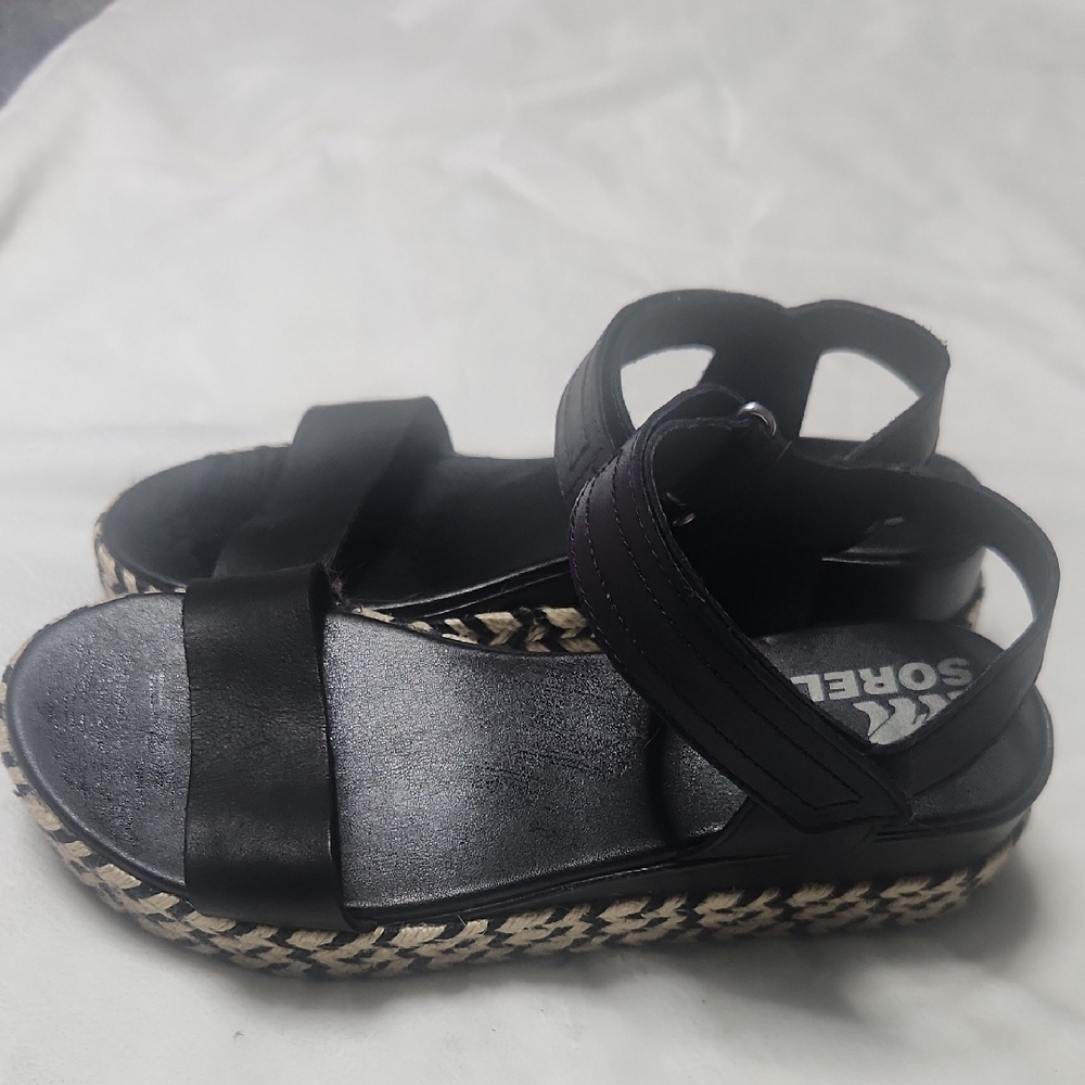 Sorel Women Black Sandals